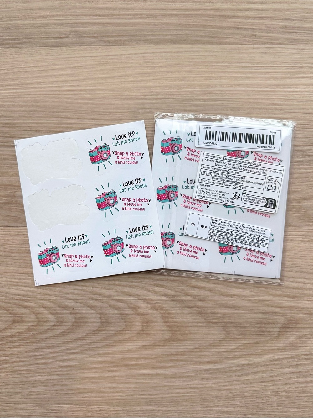 78pcs Cute Review Small Business Packaging Stickers